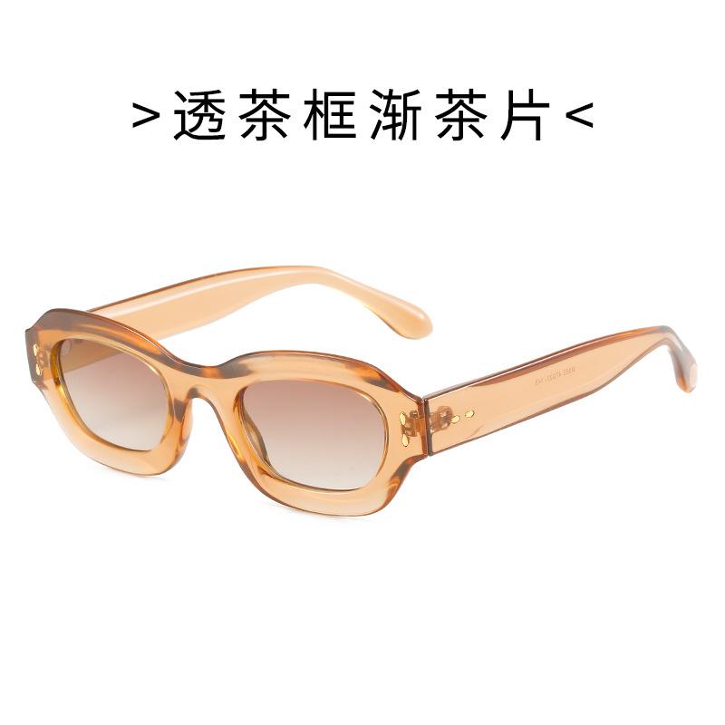 Colorful PC full-frame sunglasses, tinted lenses, thick frames, street-style eyewear, outdoor sunglasses, sunshades