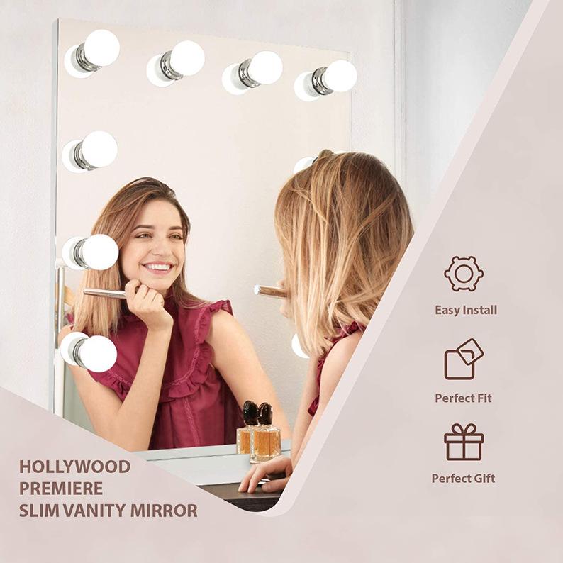 Hollywood 3-Color USB Makeup Mirror Light for Bathroom & Beauty Table