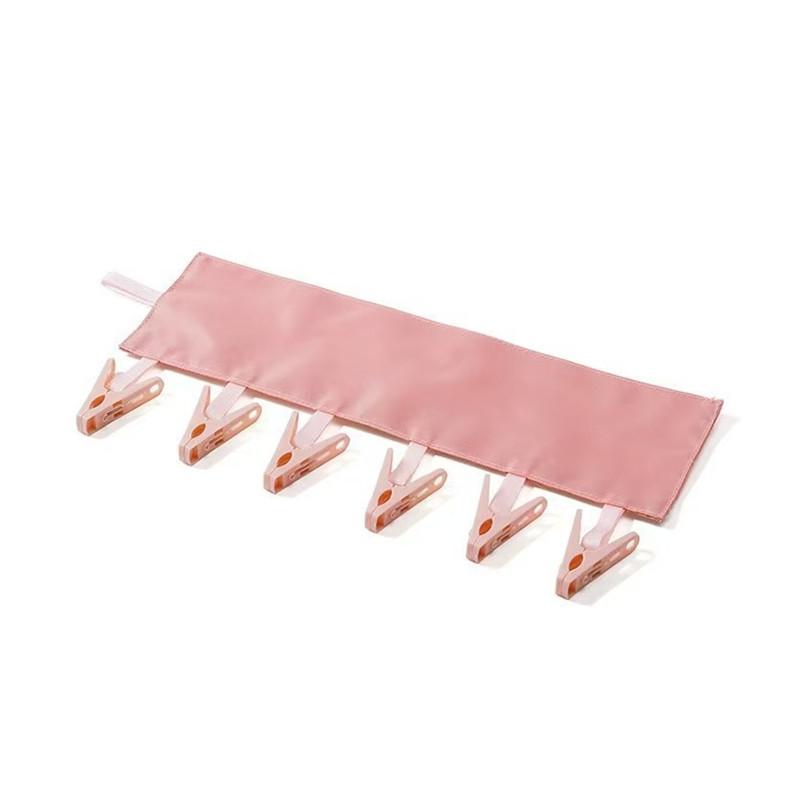 1/2pcs Foldable Clothes Hanger Clips Portable Fabric Clothes Hanger Multifunction Socks Underwears Clothespins Closet Organizer 1pcs
