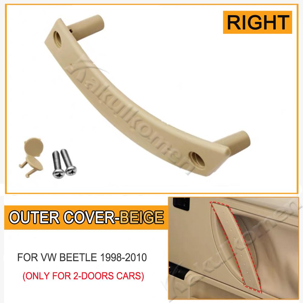 1/2PCS LHD RHD Car Interior Left Right Door Pull Handle Cover Panel Replacement For Volkswagen VW Beetle 1998-2010 1C0867171A2QL