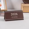 2026 Simple Style English Mini Desk Calendar Desktop Display Solid Color Portable Small Desk Calendar Desktop Decoration