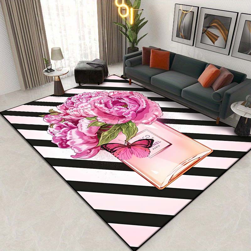 15 Sizes Perfume Bottle Pattern Rug Carpets for Bedroom Living Room Bathroom Mat Creative Door Mat Cloakroom Home Decor Outdoor