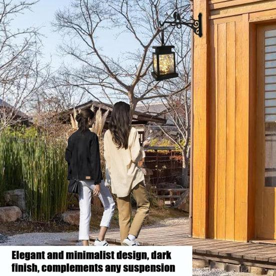 Wall Plant Hanger Metal Coated Wall-mounted Hook Rust-Proof Indoor Outdoor Bracket