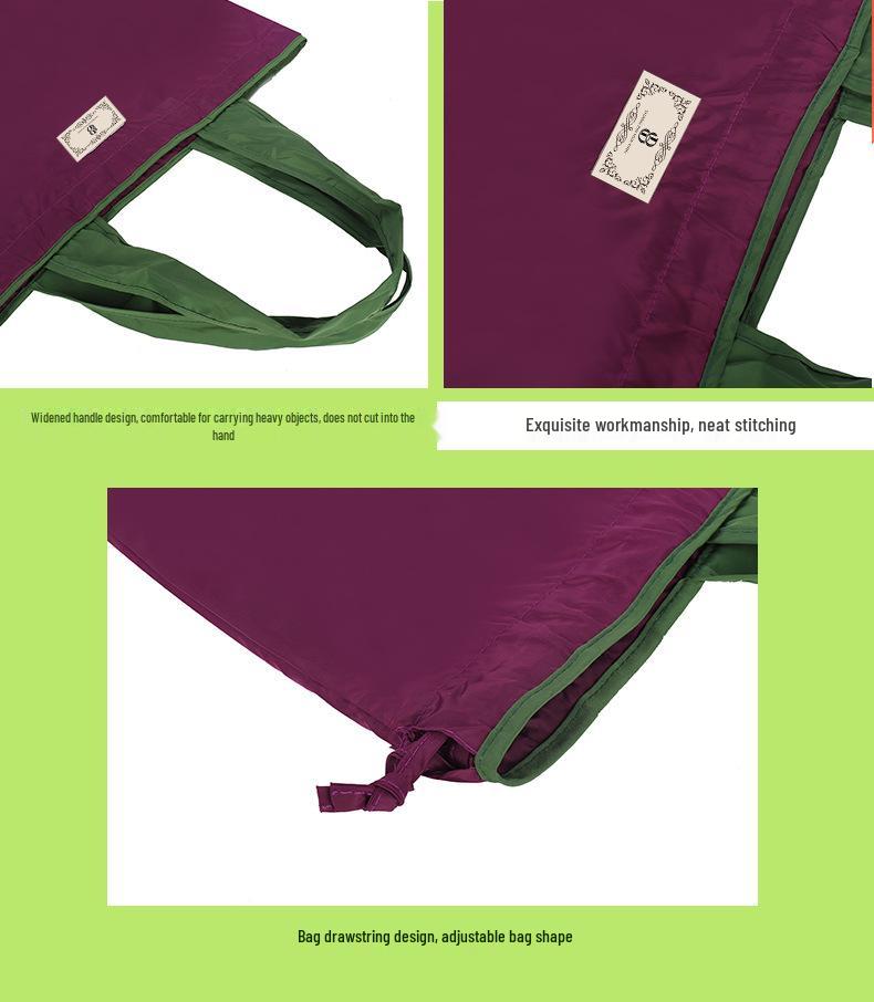 Eco-Friendly Foldable Single Shoulder Tote Bag - Portable, Large Capacity Grocery Bag