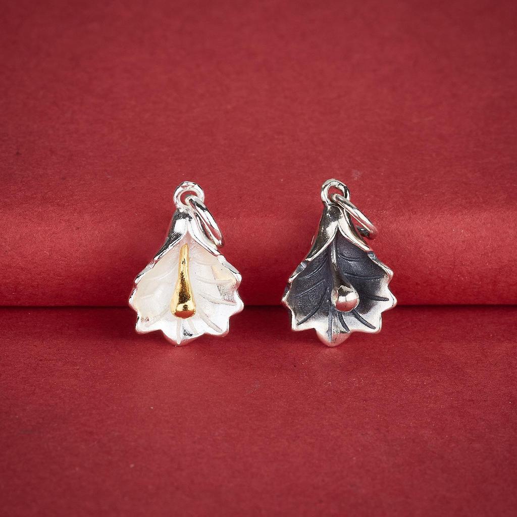 S925 Sterling Silver Morning Glory Flower Pendant for DIY Beading, Bracelet, Necklace Accessories.