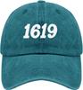 1619 Year Print Baseball Cap Casual Polyester Adjustable Hat for Adults Unisex Summer Gift