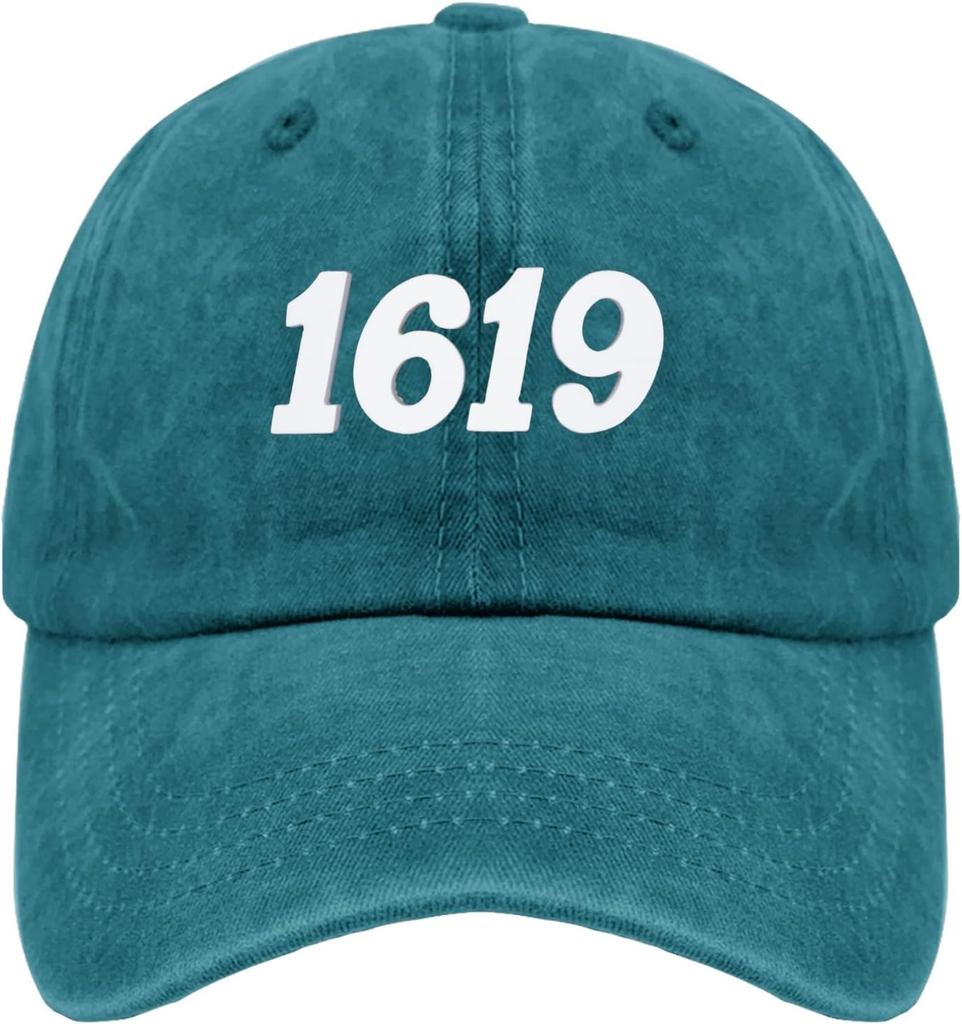 1619 Year Print Baseball Cap Casual Polyester Adjustable Hat for Adults Unisex Summer Gift