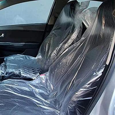 Feawiih Seat Covers 100 Pcs Disposable Plastic Clear Easy Install Car Seat Covers for Car Lovers