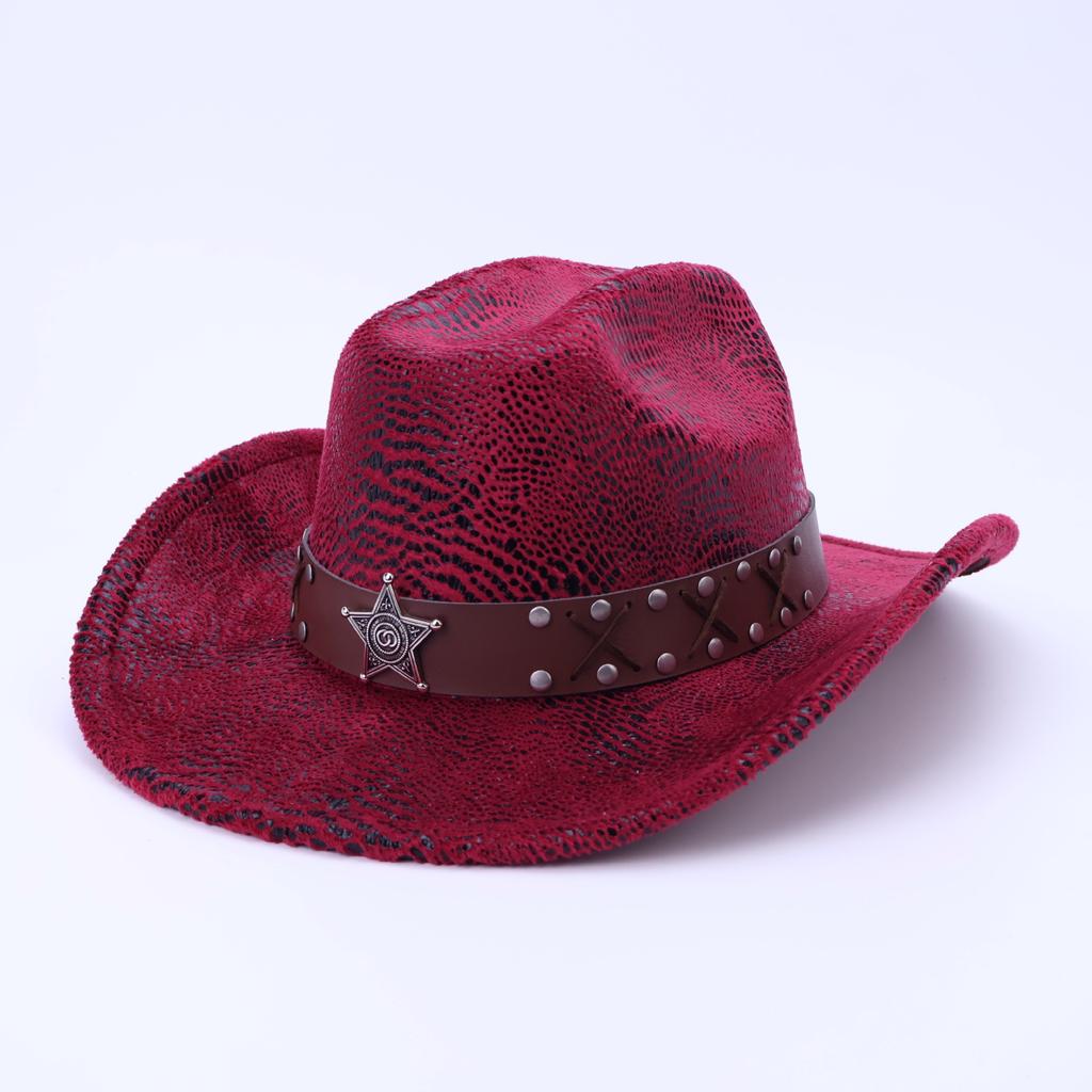 Ethnic Style Jazz Hat Big Edge Top Hat Men And Women Western Cowboy Hat