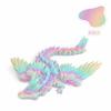 3D Printing 23Cm With Wings Crystal Dragon Gemstone Dragon Joint Movable Simulation Flying Dragon Creative Toy Decor Ornaments