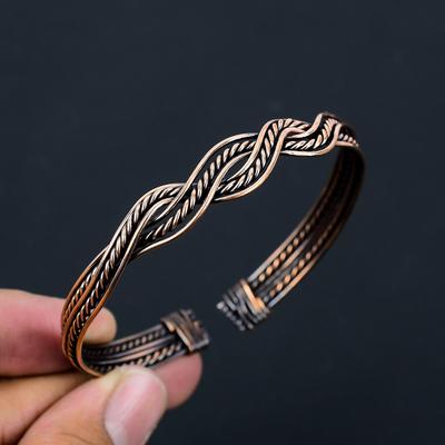 Designerska bransoletka z drutu miedzianego dla niej