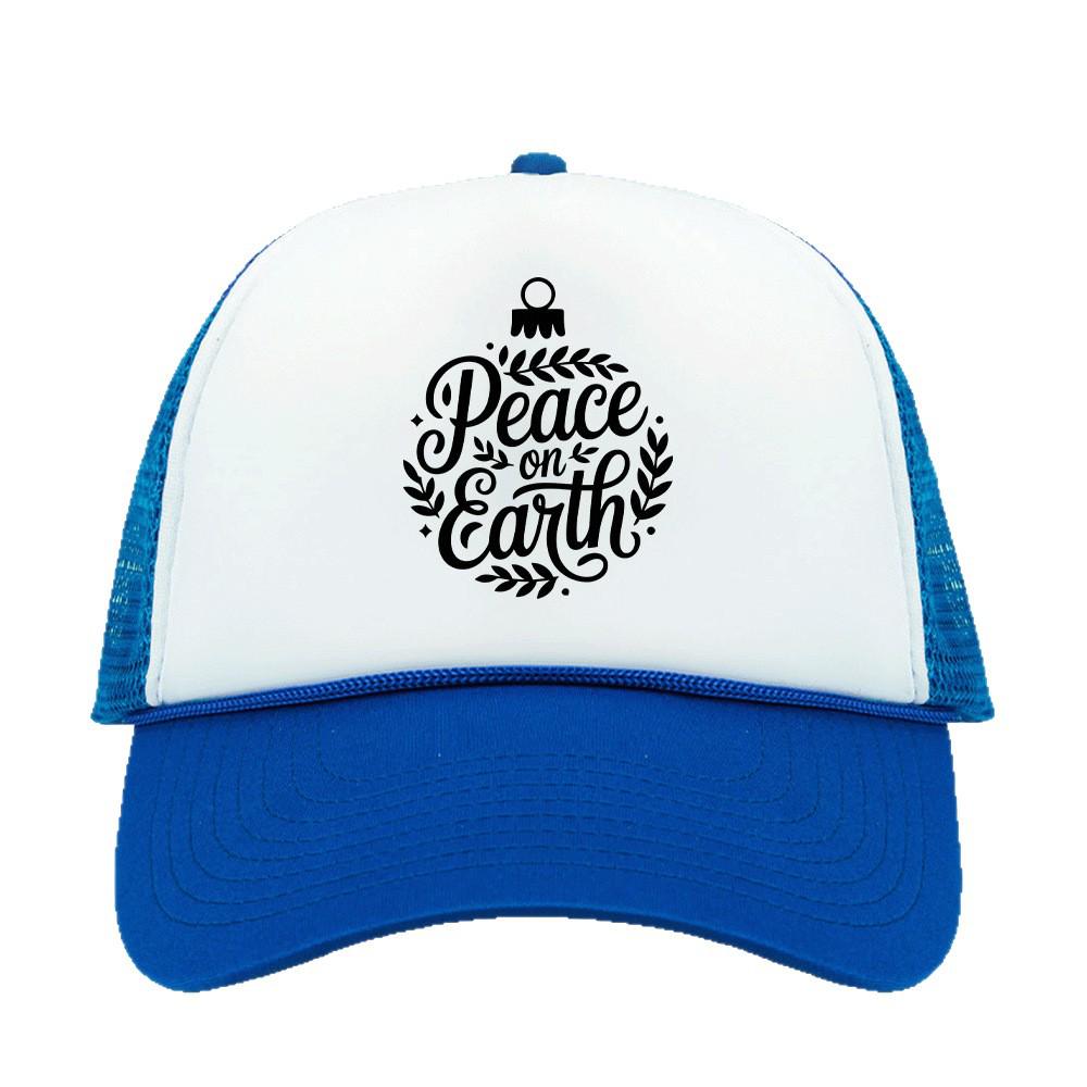 Christmas 47-Pattern Trucker Cap with Hot-Stamped Logo and Sunshade