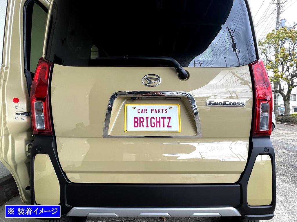 BRIGHTZ Finitura Acciaio Inossidabile Placcato Anello Portatarga Posteriore per Tanto Custom 660 Ultra-Specchio [LICENSE-063] LA650S/LA660S (Modello recente) LA650, LA660,