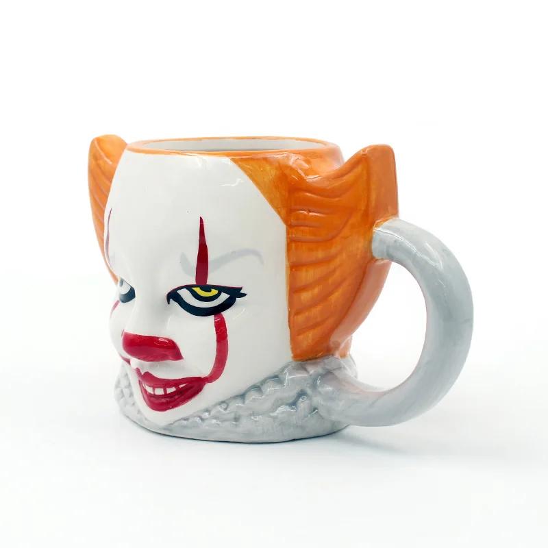New Durable Male Ghost Demon Kill 100 Male Ceramic Mugs Suitable for Crowd Halloween Horror Freddy Jason Mask Cup Dance.