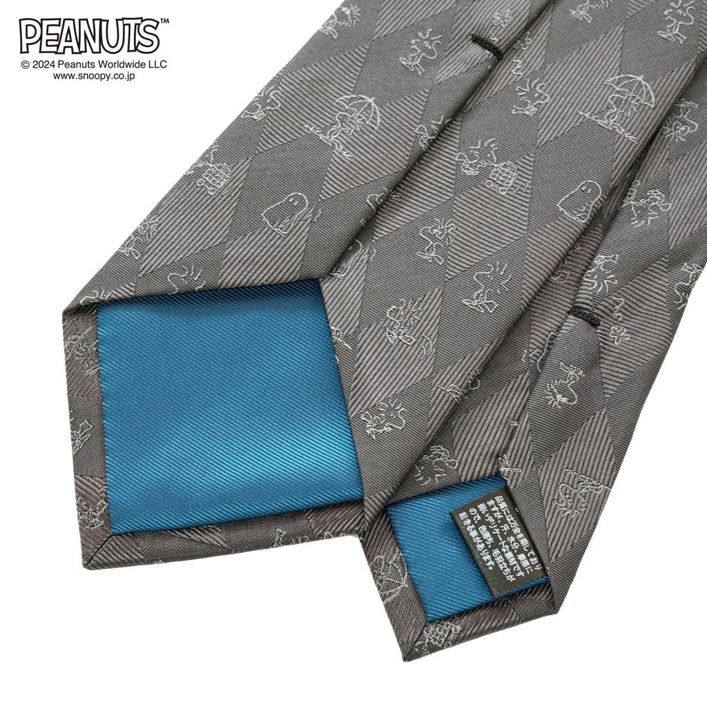 PEANUTS Necktie Peanuts Woodstock Necktie 921010 Gray Necktie Snoopy Woodstock Character Present [Peanuts]