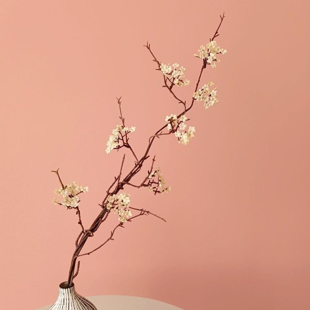 

Pink Artificial Cherry Blossoms Flowers Real Touch Artificial Faux Plants Home Decor бежевий