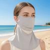 Ice Silk Face Sun Protection Elastic Breathable Sunshade Mask  Seaside Vacation
