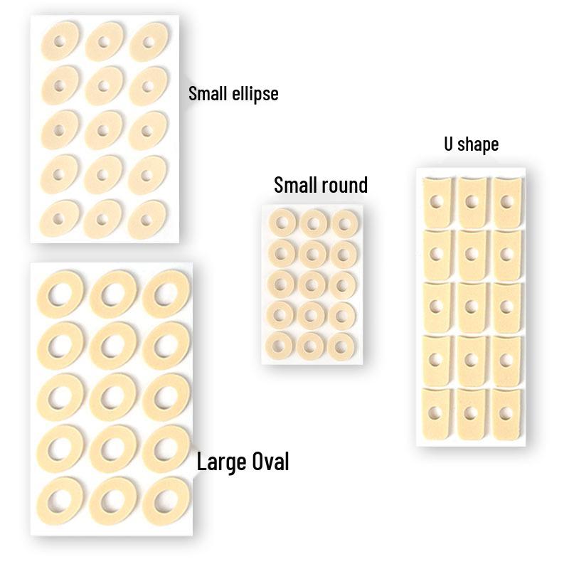 Round Latex Anti-Slip Heel Stickers for Men & Women - Prevents Calluses & Blisters, Reduces Friction on Soles & Insteps