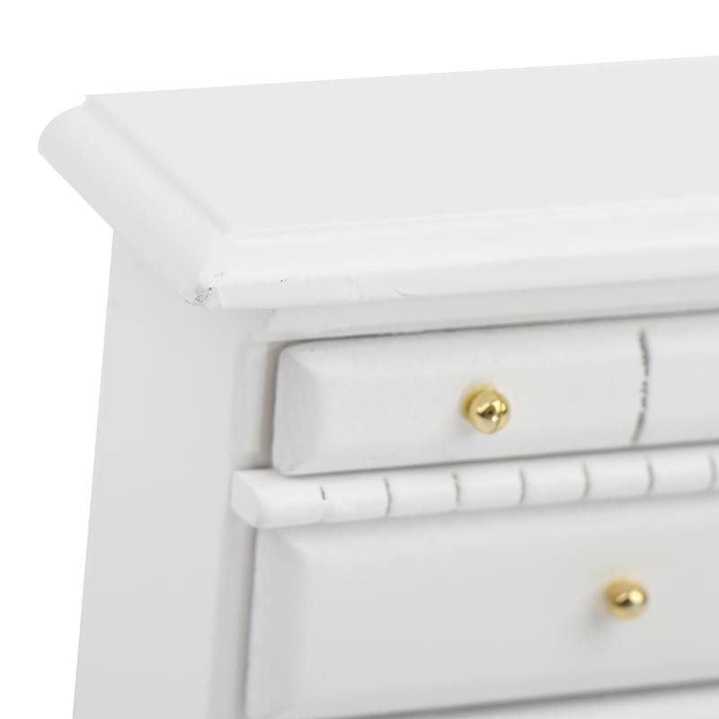 1:12 Dollhouse Miniature Bedroom Side Cabinet Dresser Furniture Accessories