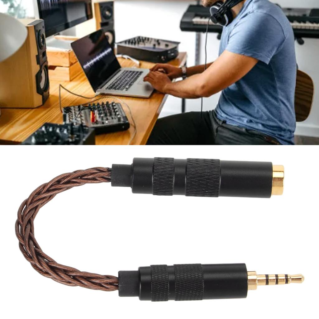 4.4mm To 2.5mm Sound Cable Professional Female To Male Headphone Adapter Cable for Sound Players with 2.5mm Balanced Ports