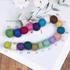 10Pcs 15mm Felt Poms Decorative Handmade Funny Handcrafted DIY Wool Felt Earrings Headband Craft Poke Ball Clothing Accessories