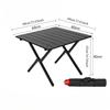 Camping Folding Table High-strength Metal Egg Roll Table Portable Picnic Table Summer Ideal for Tourism Camping Outdoor