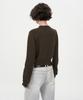 INSILENCE WOMEN Argyle Cardigan Brown