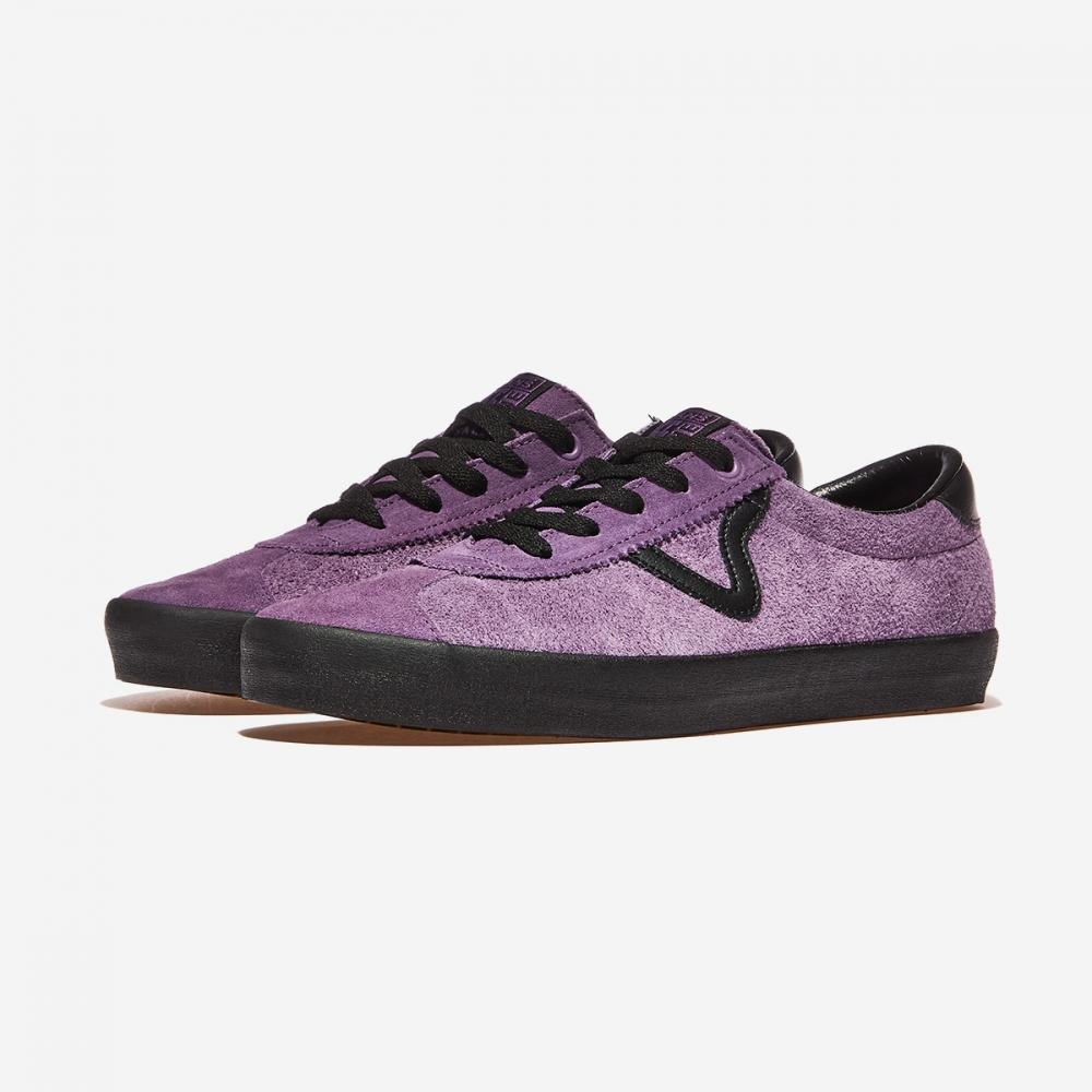 Vans Baskets basses Sports Vn000d09prp noires jusqu'au sol, violettes
