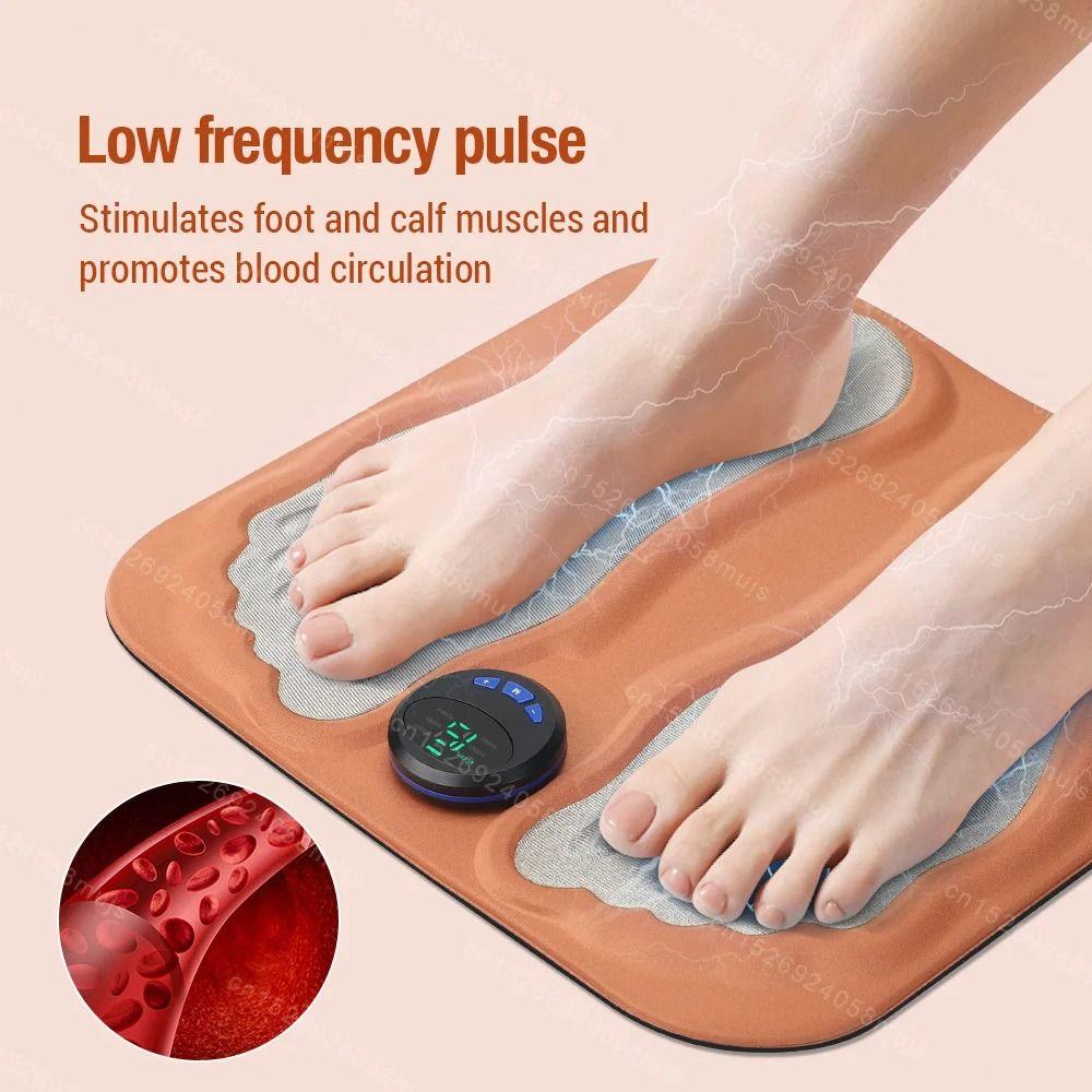 6 Mode Smart 3D Foot Massage Pad Foldable Foot Circulation Massager EMS Foot Massager Pad  Home