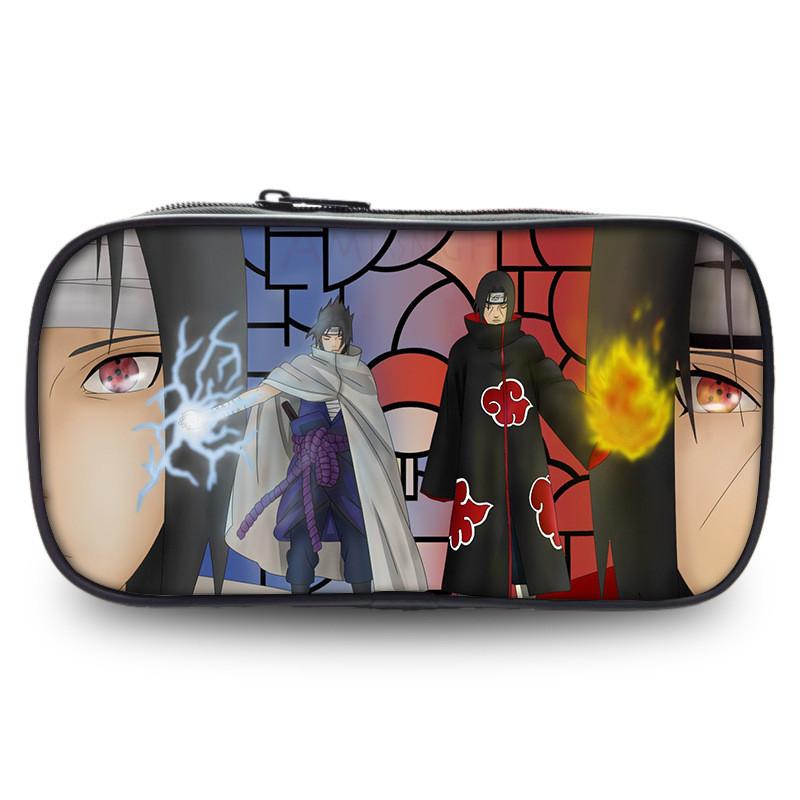 Naruto Themed Anime Printed Student Single Layer Stationery Storage Bag Pencil