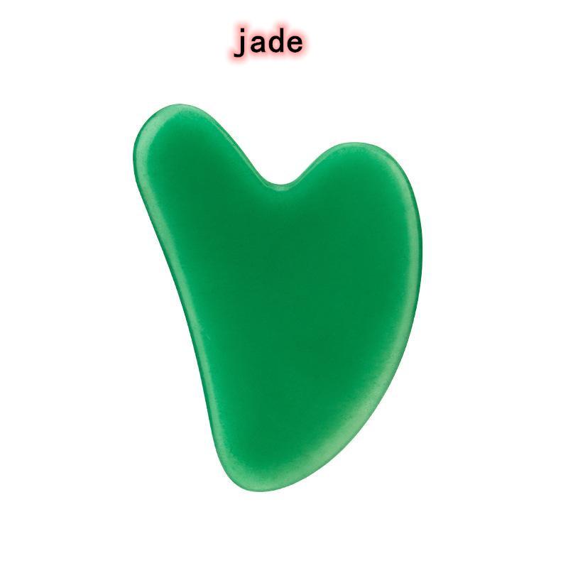 Obsidiaan Gezicht Massager Gua Sha Schraper Natuurlijke Jade Steen Huidverzorging Massager voor Lichaam Gezicht Nek Terug Schoonheid Gezondheid Eye SPA