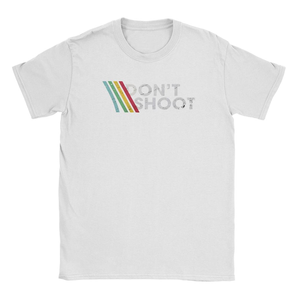 TShirt Beach DONT SHOOT Gaming Arc Raiders Hip Hop TShirts Cotton Tee Shirt for Men Basic Short Sleeve Top Tees Popular Top