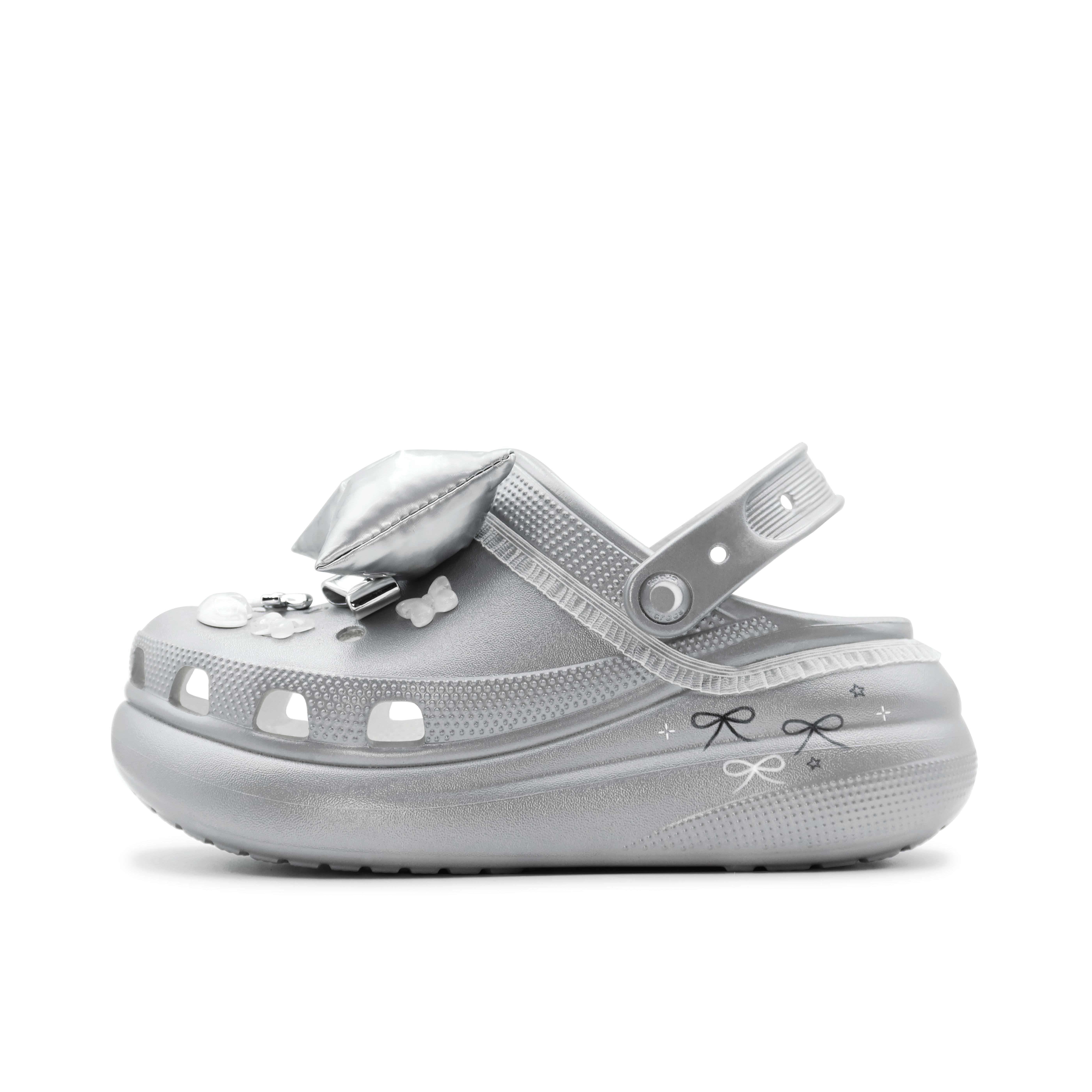 

Crocs Classic Clog Clogs Sandals Unisex Ballet Silver White 38-39