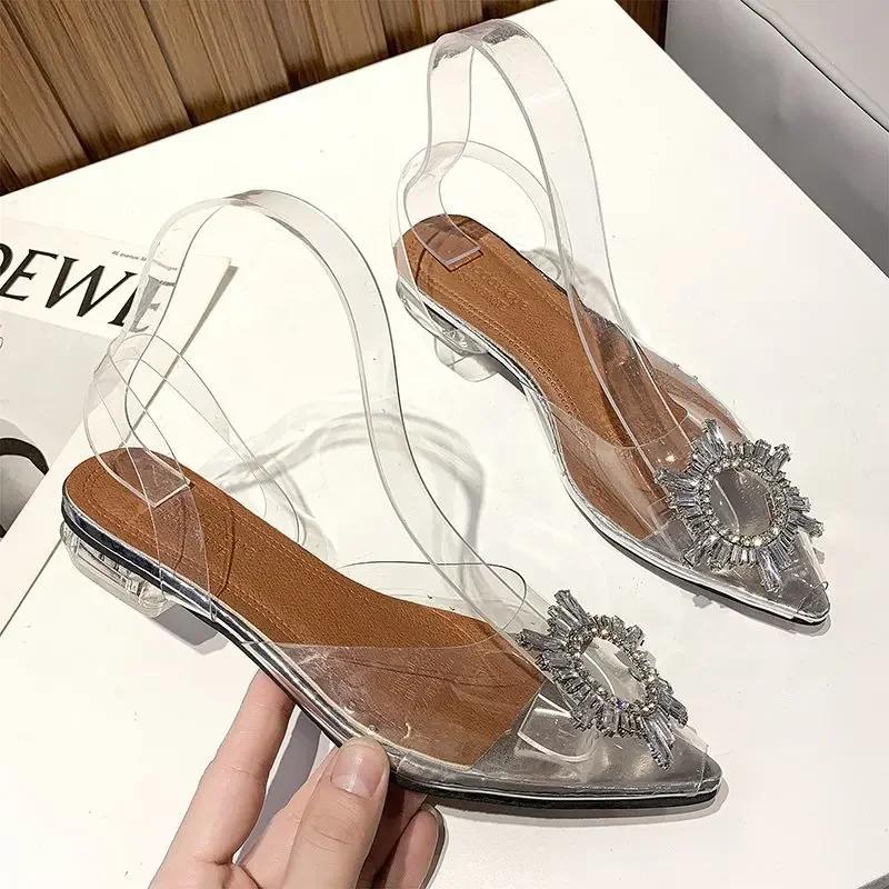 

Мода Весна и Осень Мода Новые Сексуальные Босоножки на Высоком Каблуке Свадебные Прозрачные Банкетные Удобные Хрустальные Женские Высокие Каблуки 43