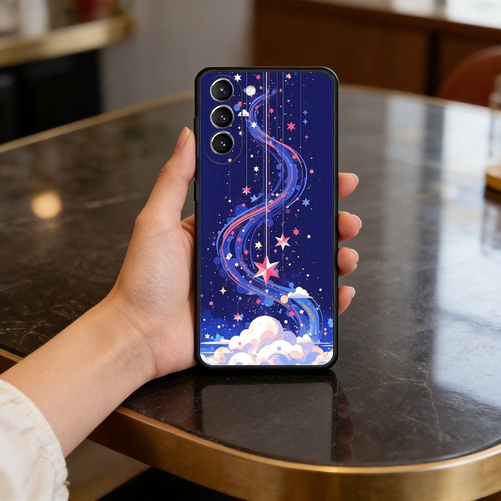 S-Space For Galaxy Art Case for Samsung Galaxy S21 S25 FE S24 S23 Ultra S20 S9 S22 Plus S10 TPU Cover