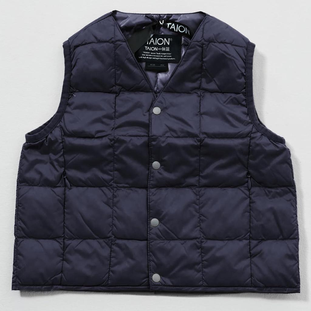 Knopf Daunenweste [Kinder] V-Ausschnitt