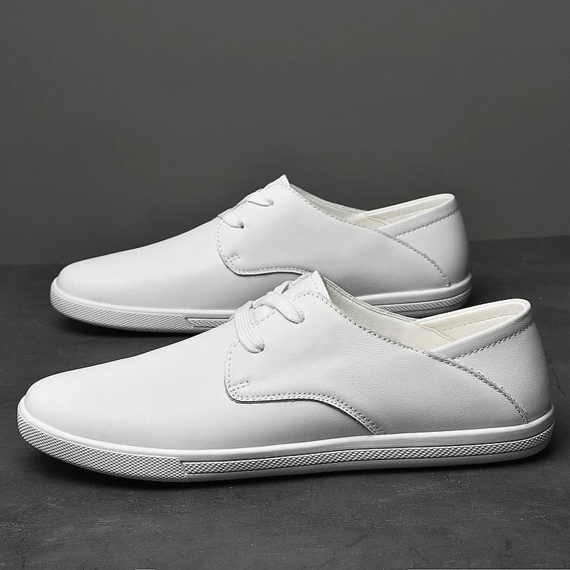 FashionWhite Мужская повседневная обувь из натуральной кожи Мужские кроссовки Cool Street — фото 6