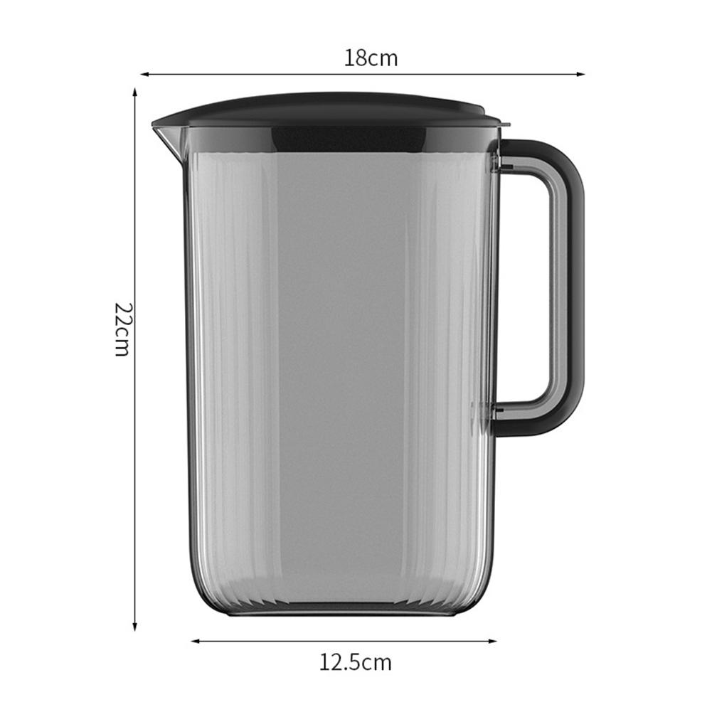 2.2L Large Capacity Cold Kettle Household Light Luxury Fruit Tea Drinking Bottle with 4 Cups Heat Resistant Beverage Bucket