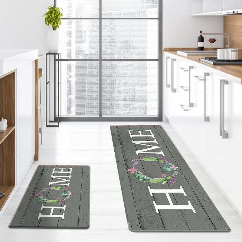 

Длинные коврики для кухни из искусственной кожи, коврики для входной двери, водонепроницаемые и маслостойкие ковры для кухни 40*60*1.0cm