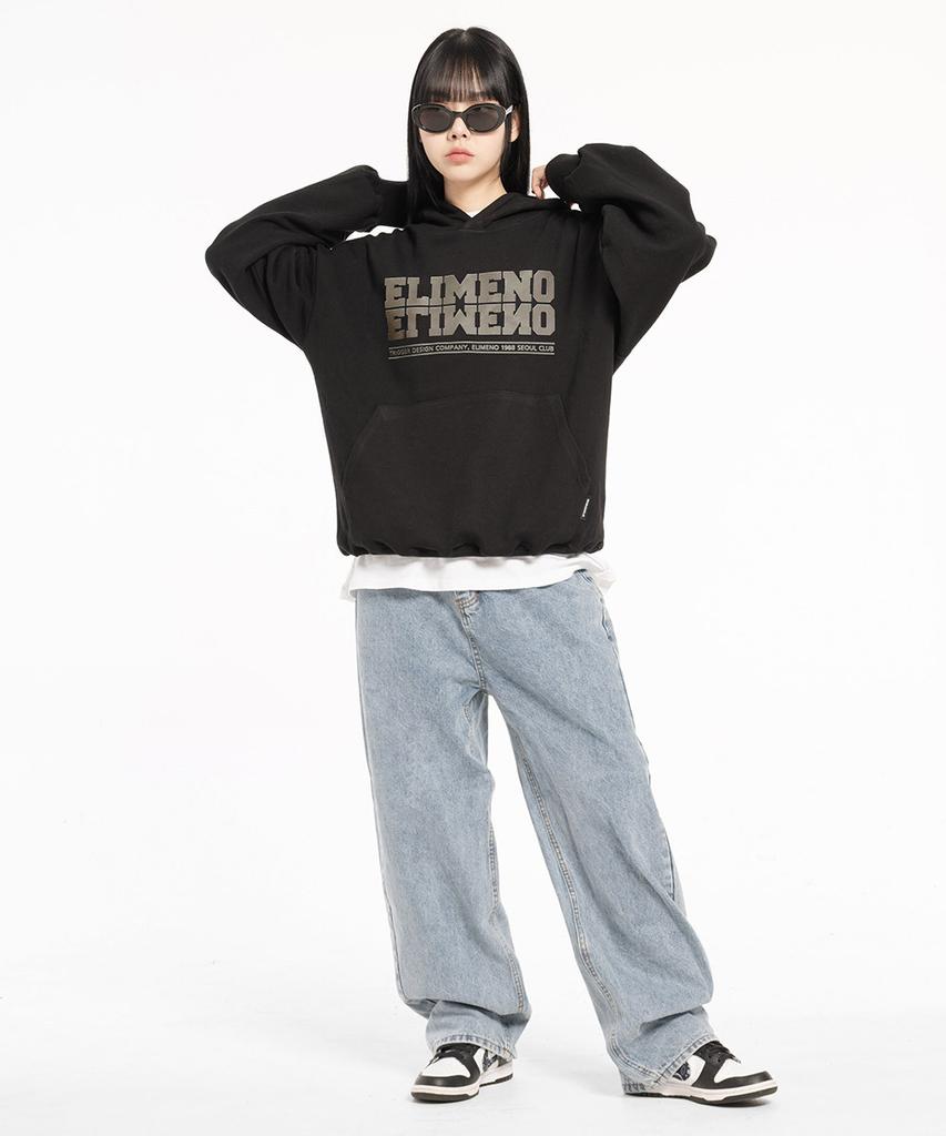El Seoul Club Oversized Hoodie Black (Beige)