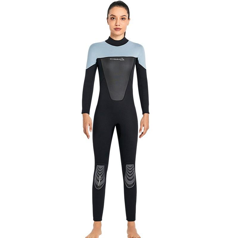 3MM Neoprene Full Wetsuit Men Women Long Sleeve Warm Scuba Diving Surfing Snorkeling Suit