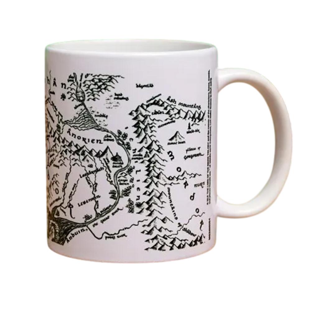 The Lord Of The Rings Middle Earth Map Mug