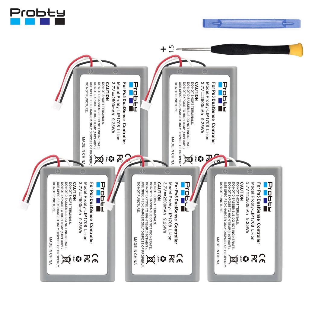 2500mAh LIP1708 Battery For Sony PS5 Controller,Rechargeable Battery For DualSense Game Controller
