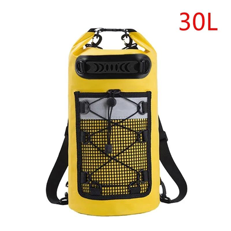 Bolsa Seca de PVC para Natación Paquete 20/30L Bolsas de Hombro Impermeables para Deportes al Aire Libre para Senderismo Rafting Surf Kayak Navegación Mochila