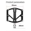 RGO Carbon Fiber Pedal Road Bicycle Pedal 3 Bearing Aluminum Alloy Anti-skid Mountain Bicycle Pedal Bicycle Accessories