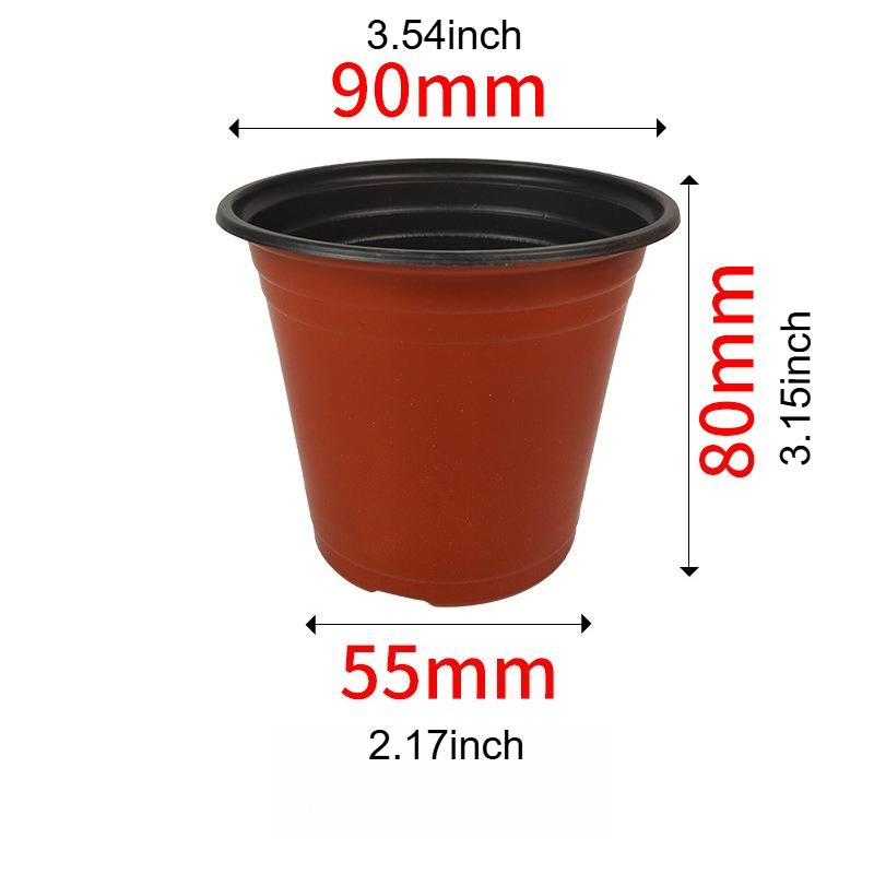 

9‑15cm Plastic Flower Pot with Drainage Hole10PCS Nursery Seedling Planter Gardening Grow Pot for Home Balcony Maceta Jardineria