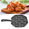 12 Hole Egg Puff Pan Non Stick Cast Iron Frying Pan Meat Ball Pancake Pan for Household Kitchen