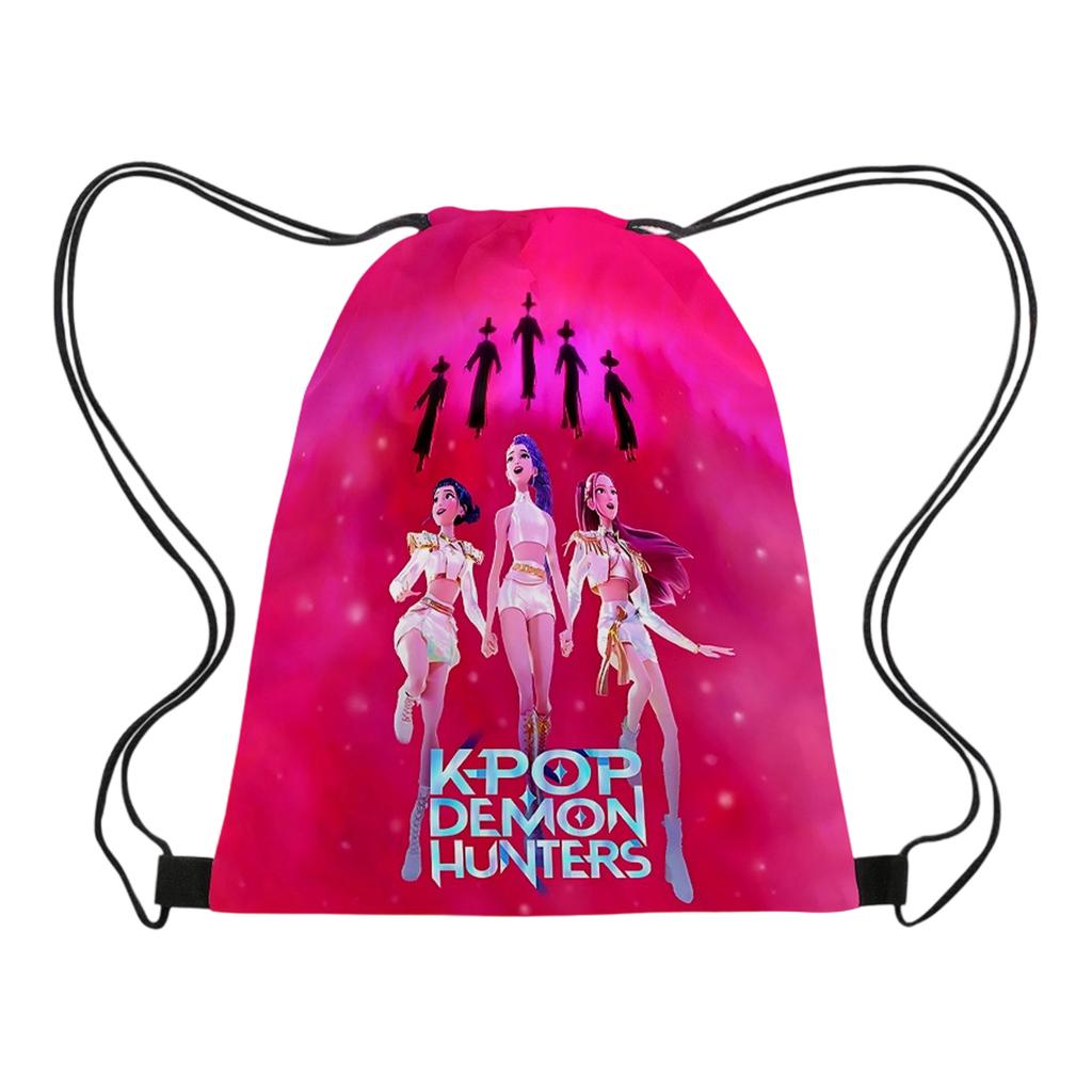 Printed Drawstring Pocket, Portable Drawstring Bag, Water-resistant