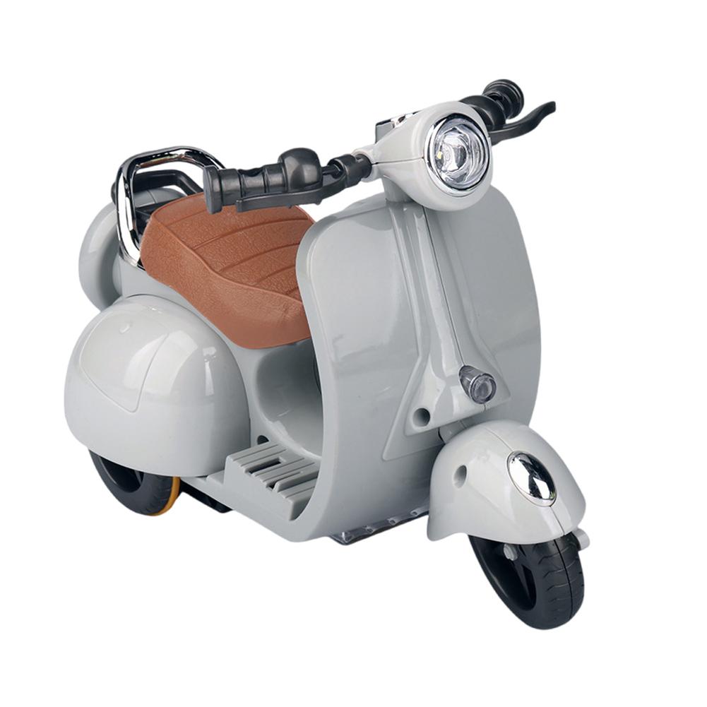 Motorcycle Model Toy 360 Rotating Simulation Electric Bicycle Collection Mini Motorcycle Vehicle Toy for Kids Birthday Gift