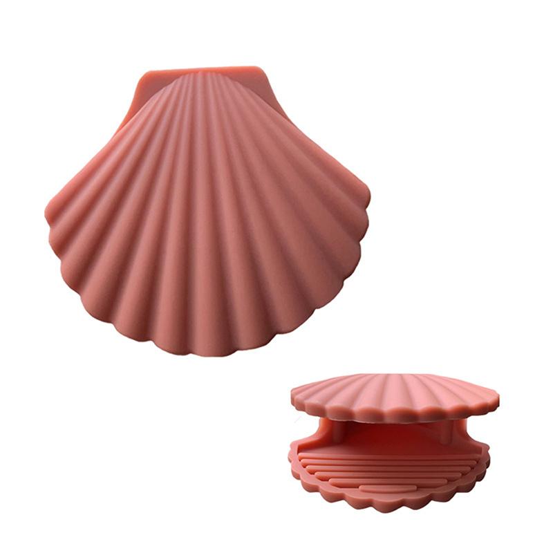 2 stk Silikon Anti-Skalde hansker Skallform Varmebestandig Sklisikkert grep Mikrobølgeovn Grytehåndtak Mitt Lokkholder Kjøkkenverktøy